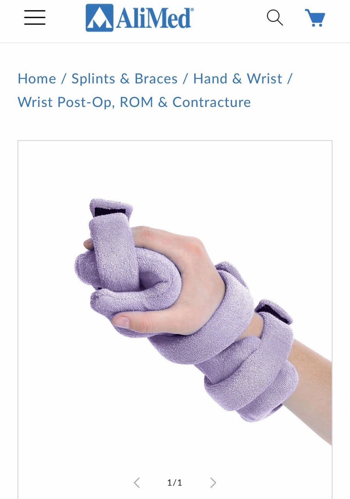 AliMed Comfy Splints Pediatric Opposition Hand/Thumb Orthosis for Right Hand