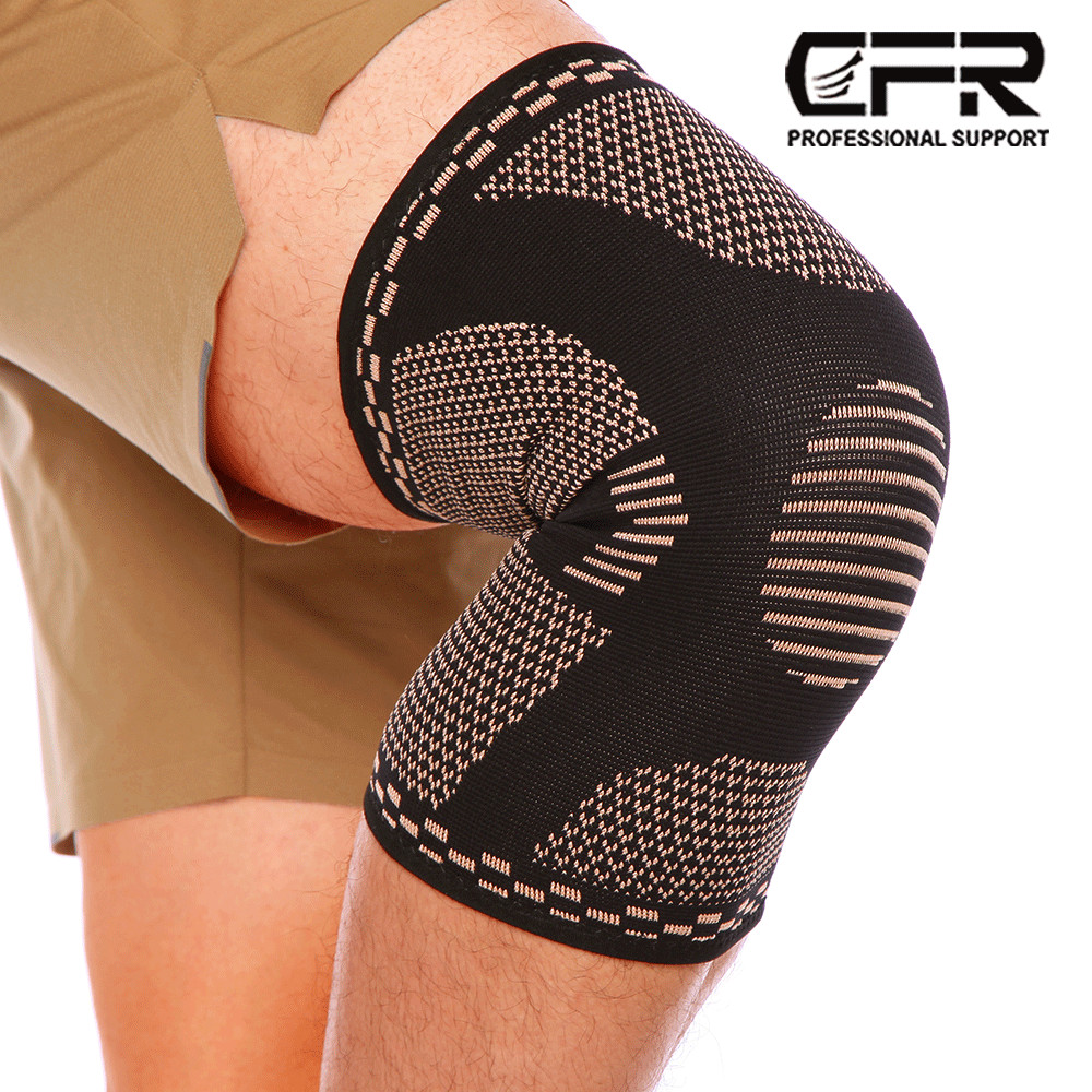 Knee Sleeve Compression Brace Copper Support For Sports Joint Pain Arthritis Gym