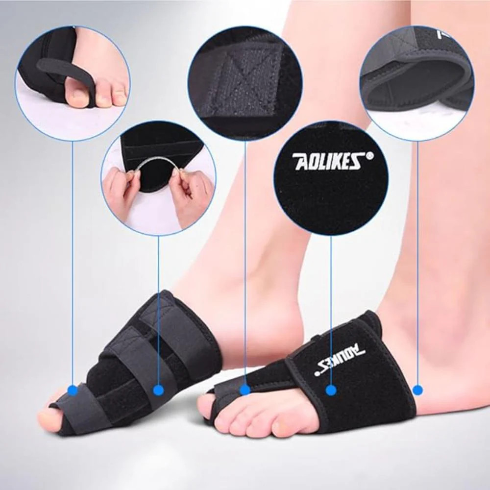 Toe Correction Thumb Tape, Adjustable for Home Travel (Black)