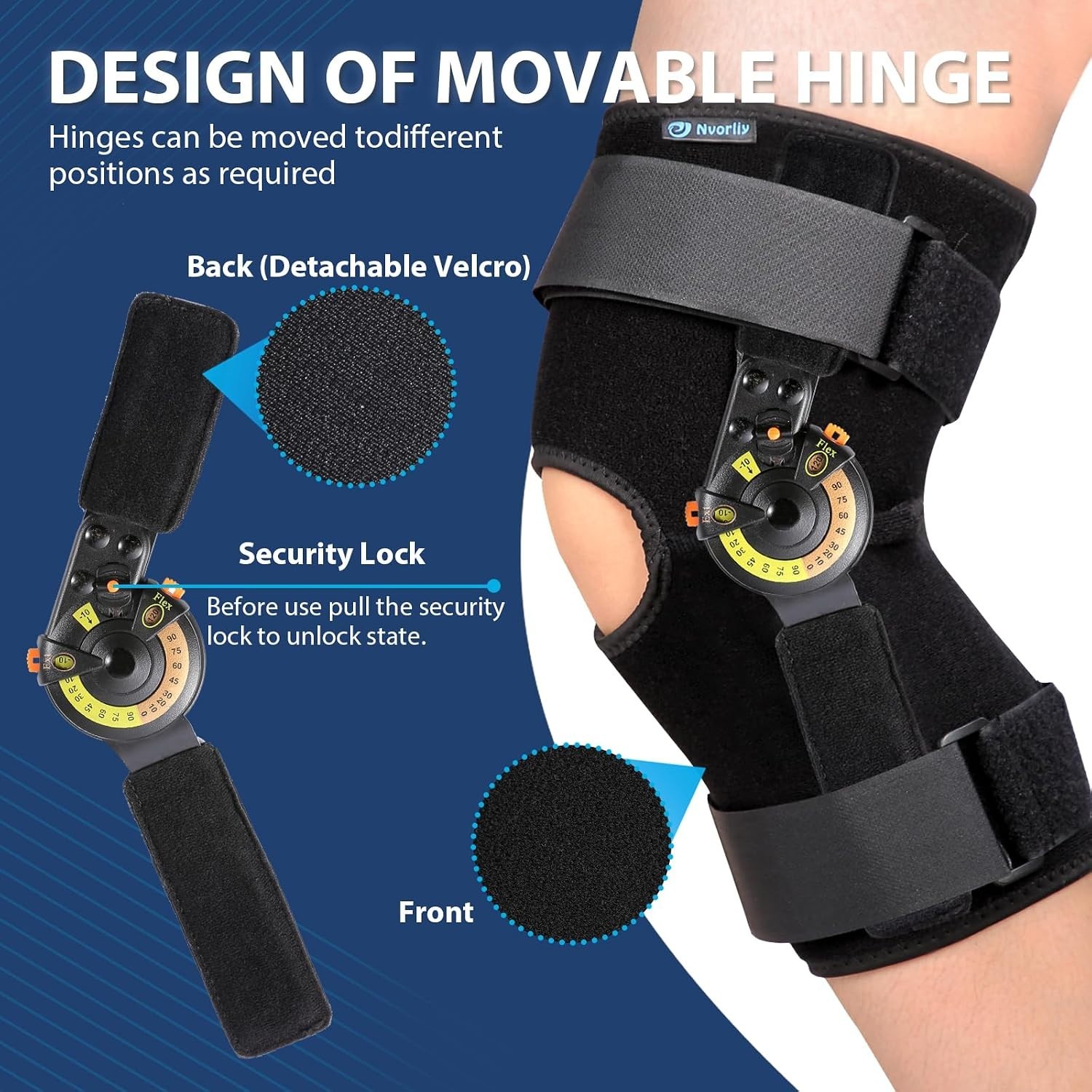 Knee Brace with Locking Dials, X-Large