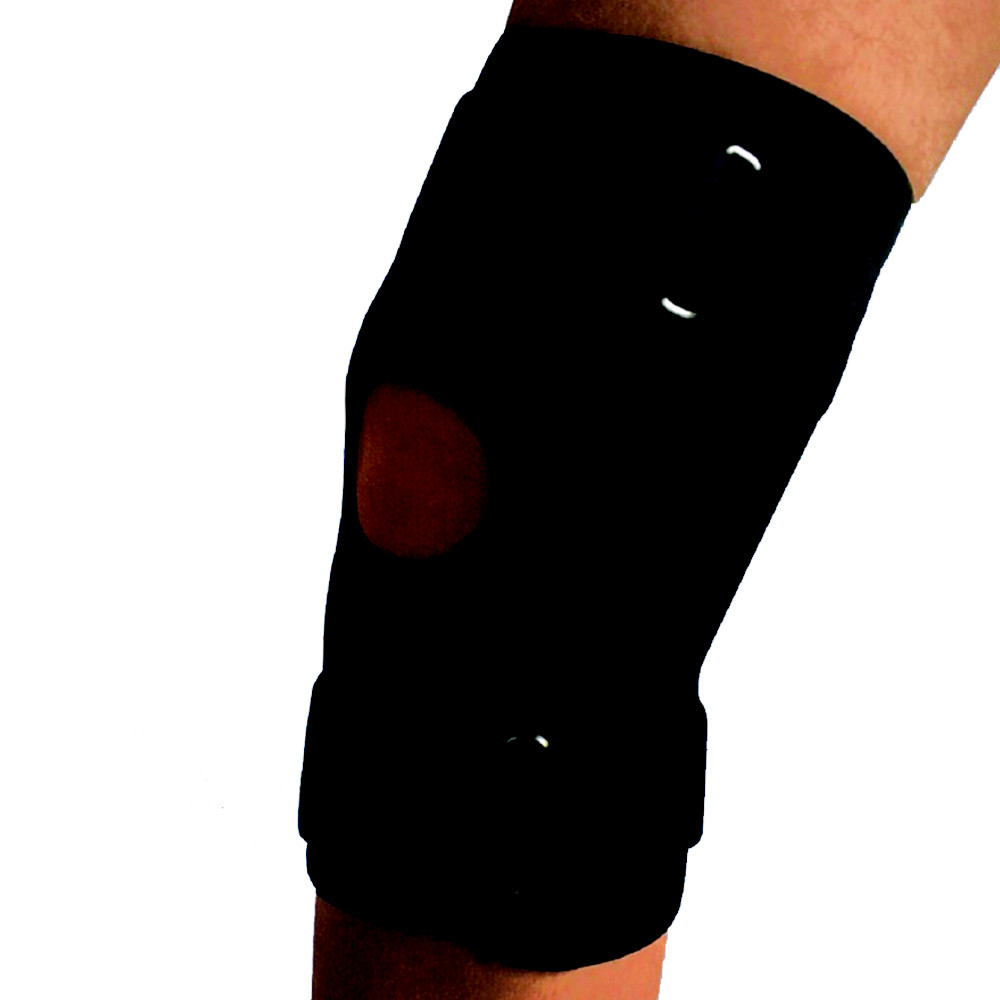 Rekordsan Knee Brace Articulated Knee Brace Stabilizing H 30cm Black