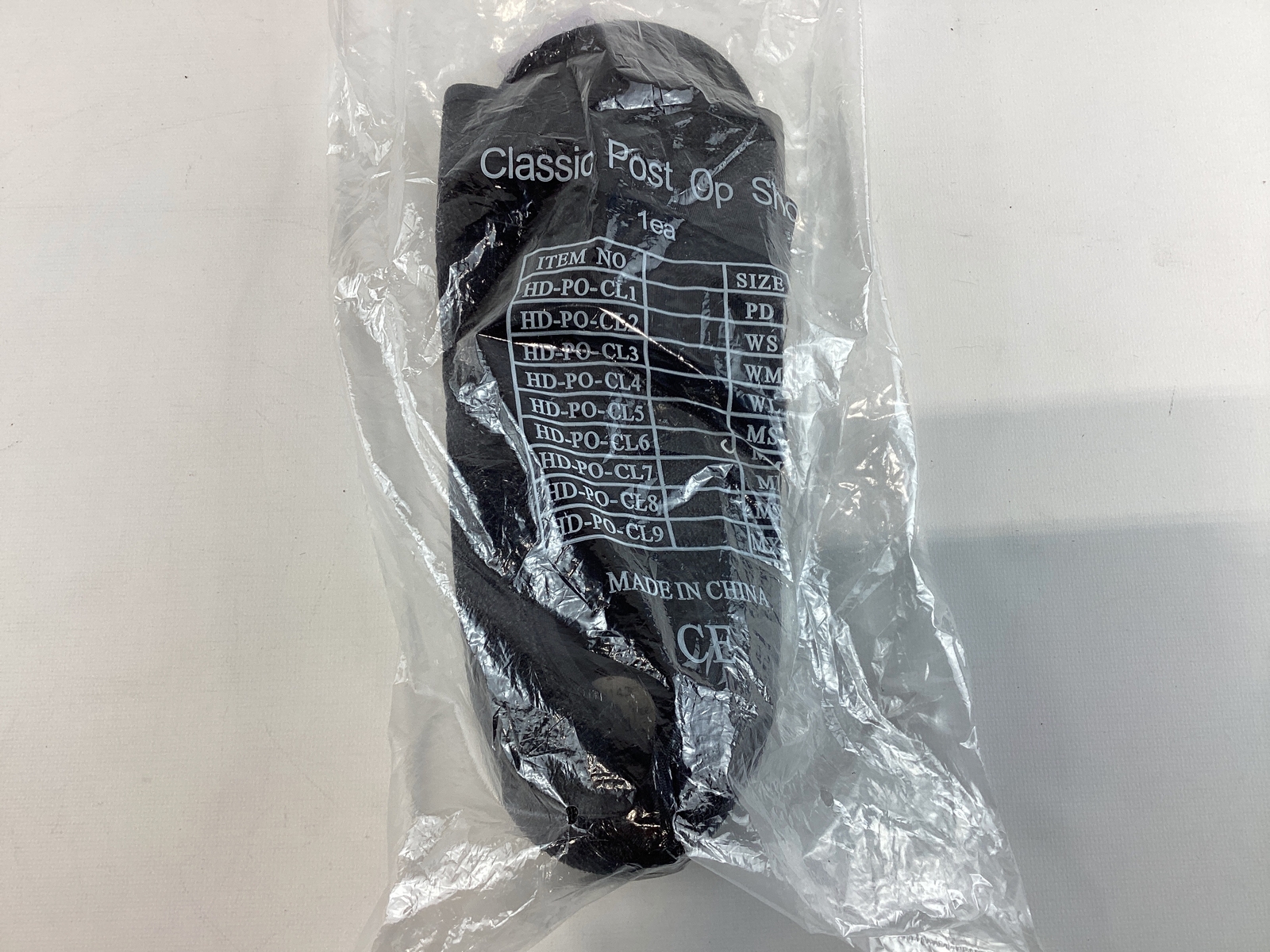 Mens Health Design Inc. Black Classic Post Op Shoe Medium NEW