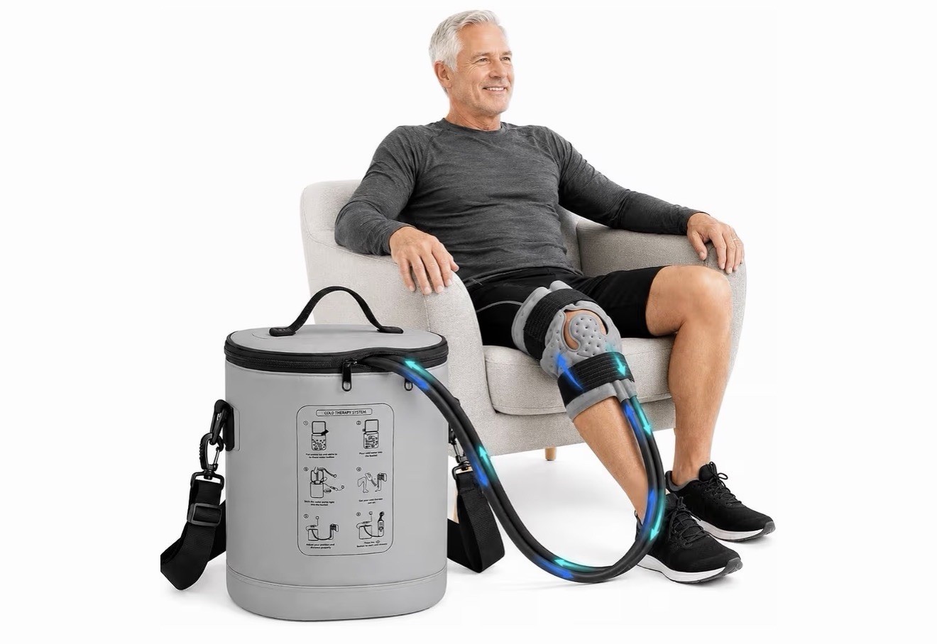 Ice Machine for Knee After Surgery w/Compression, Hip Replacement Cold Therap…