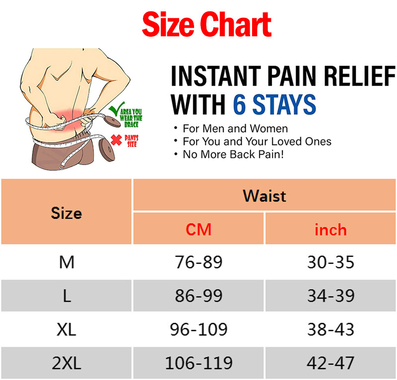 Lower Back Brace Lumbar Support Corrector Belt Pain Relief Compression Bone Band