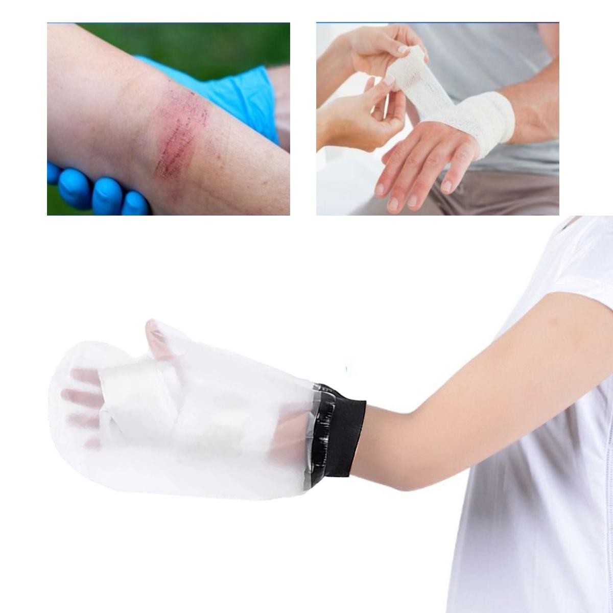 Adult Hand Cast Cover Waterproof for Shower Bath Injury Protection 38x24cm