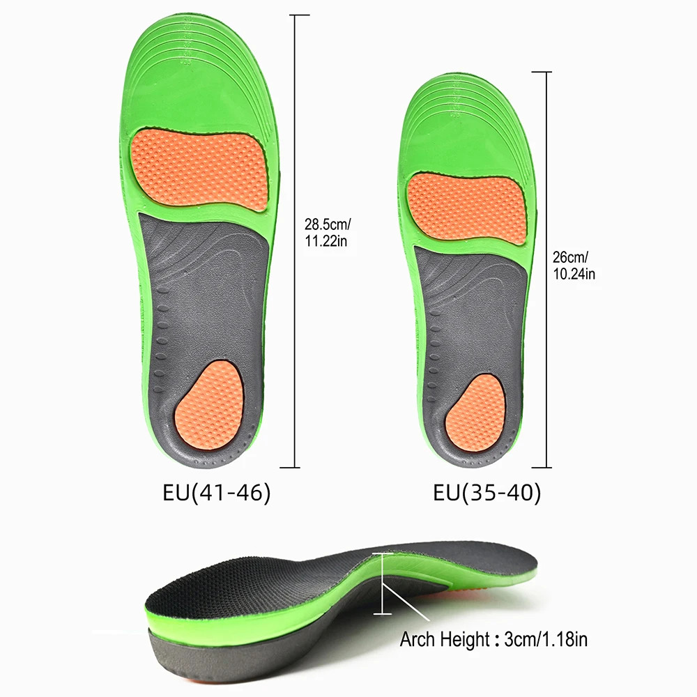 Arch Support Insoles Sports Shock Absorption Elastic Wear Resistant Orthopedic F