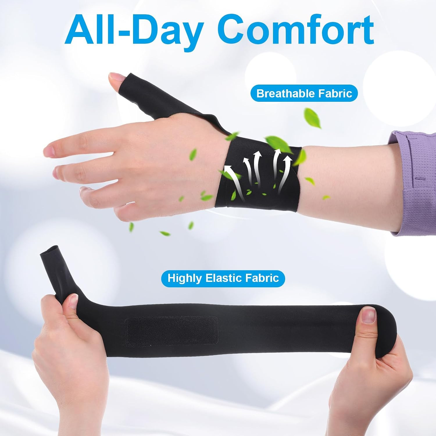 Thumb Wrist Brace Compression Stabilizer Thumb Spica Splint | Breathable Thumb W