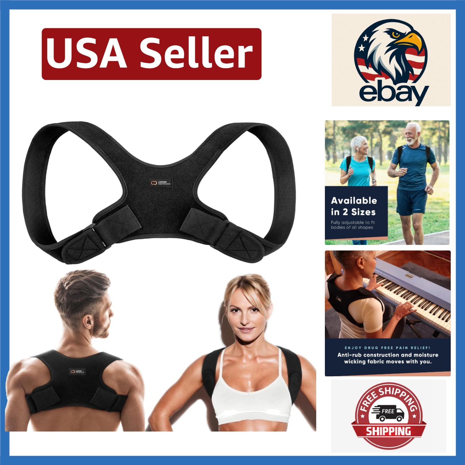 Next Generation Back Brace for Posture Control – Effective Pain Relief & Support