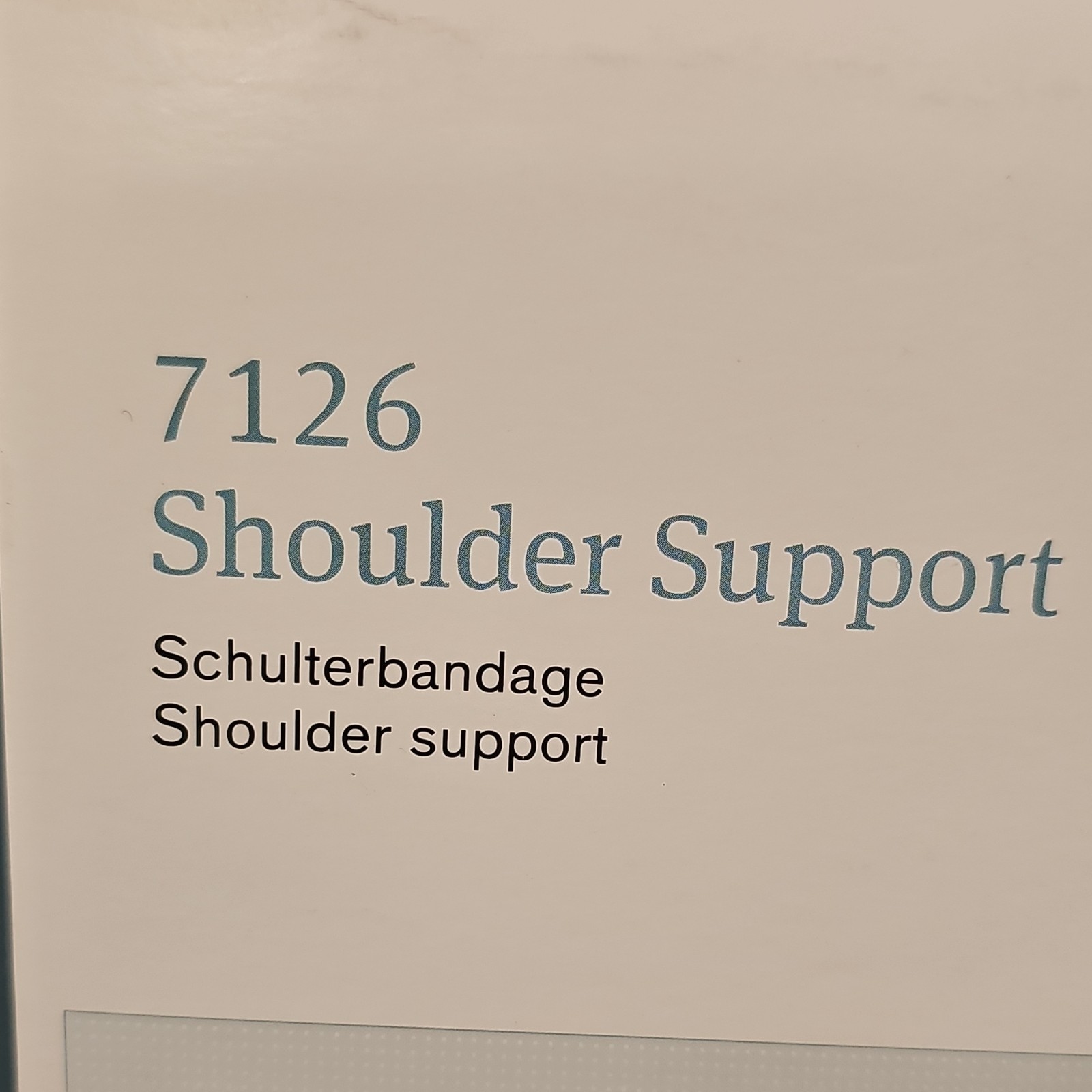 Ottobock 7126 Shoulder Support Brace XS Black Adjustable Neoprene CE