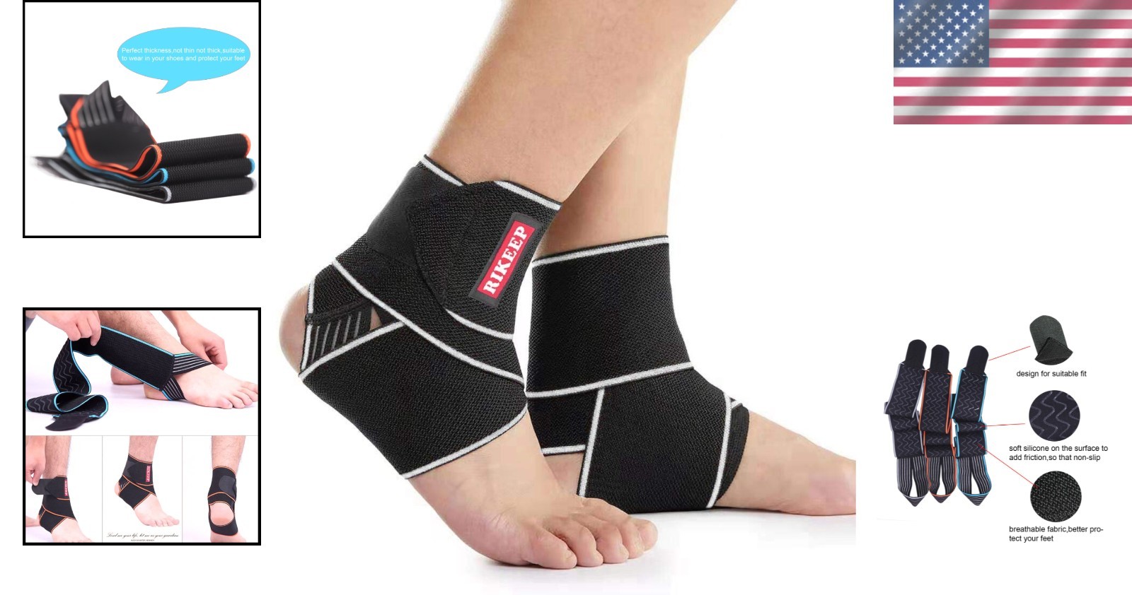Lightweight Ankle Brace for Sprains – Elastic Support for Active Lifestyles