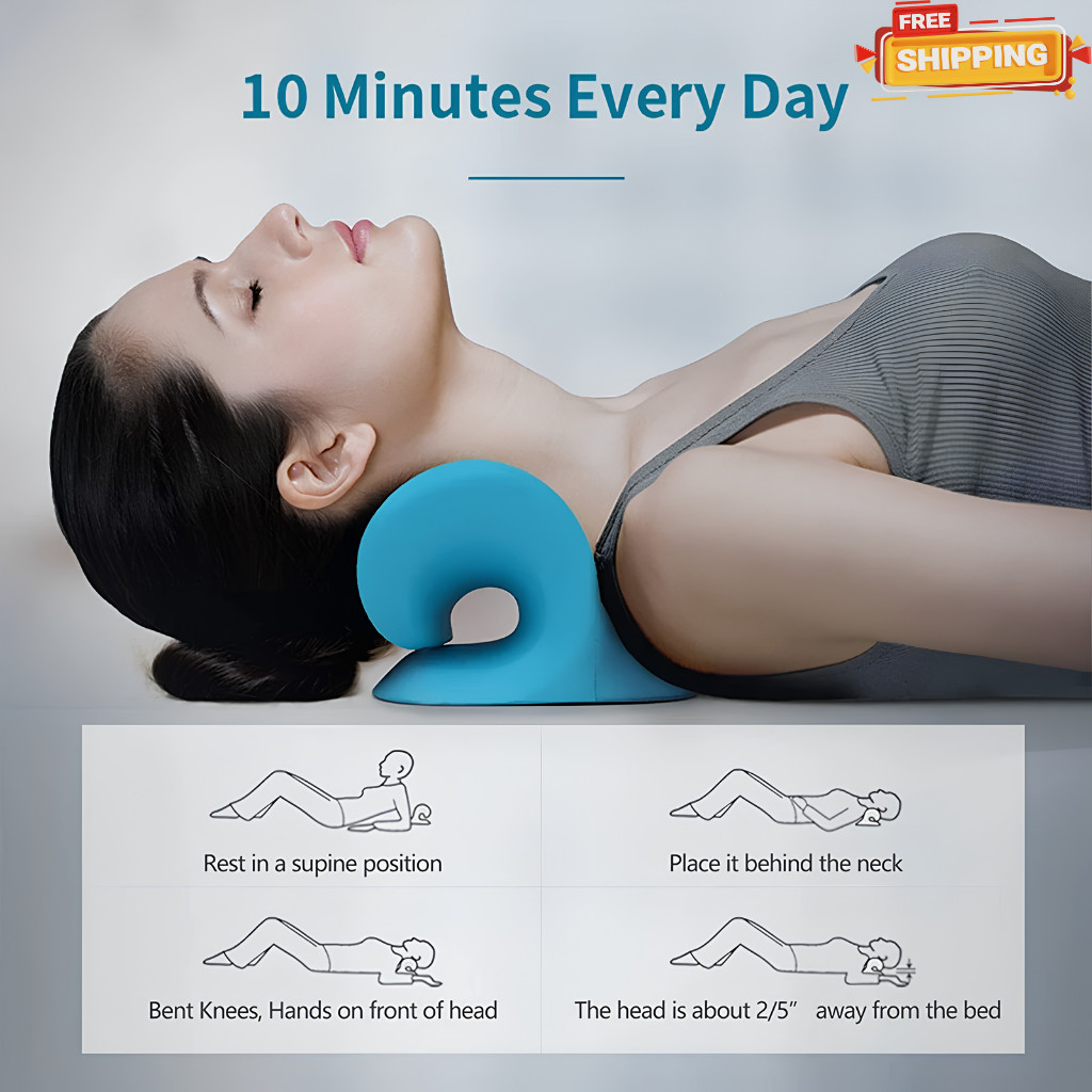 Neck Stretcher Cervical Traction Device Pillow for Neck Pain Relief Support