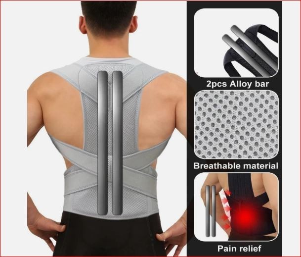 Adjustable Posture Corrector Low Back Support Shoulder Brace Belt for Men Women