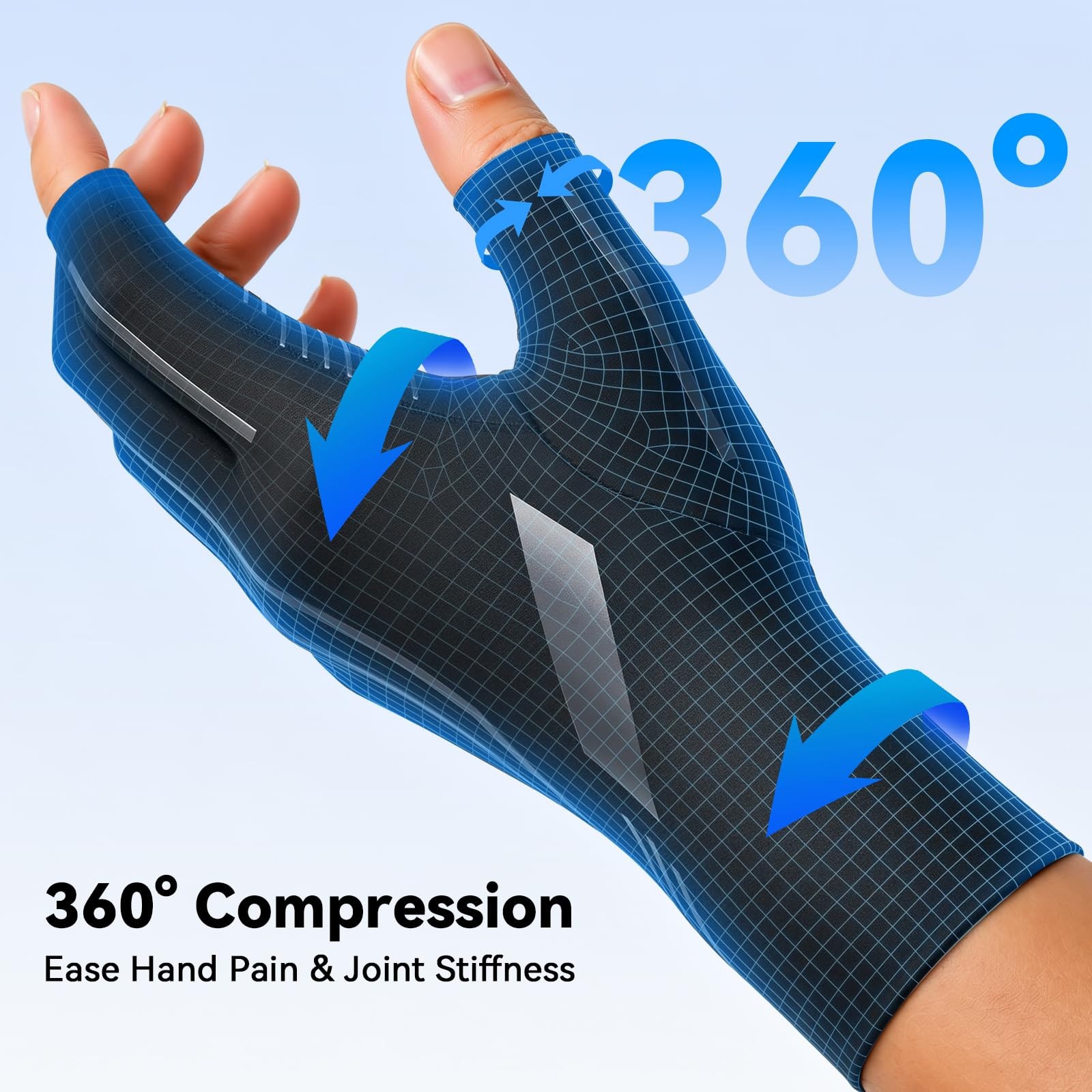 SOLOEVER Upgraded All-Around Compression Arthritis Gloves for Women and Men |…