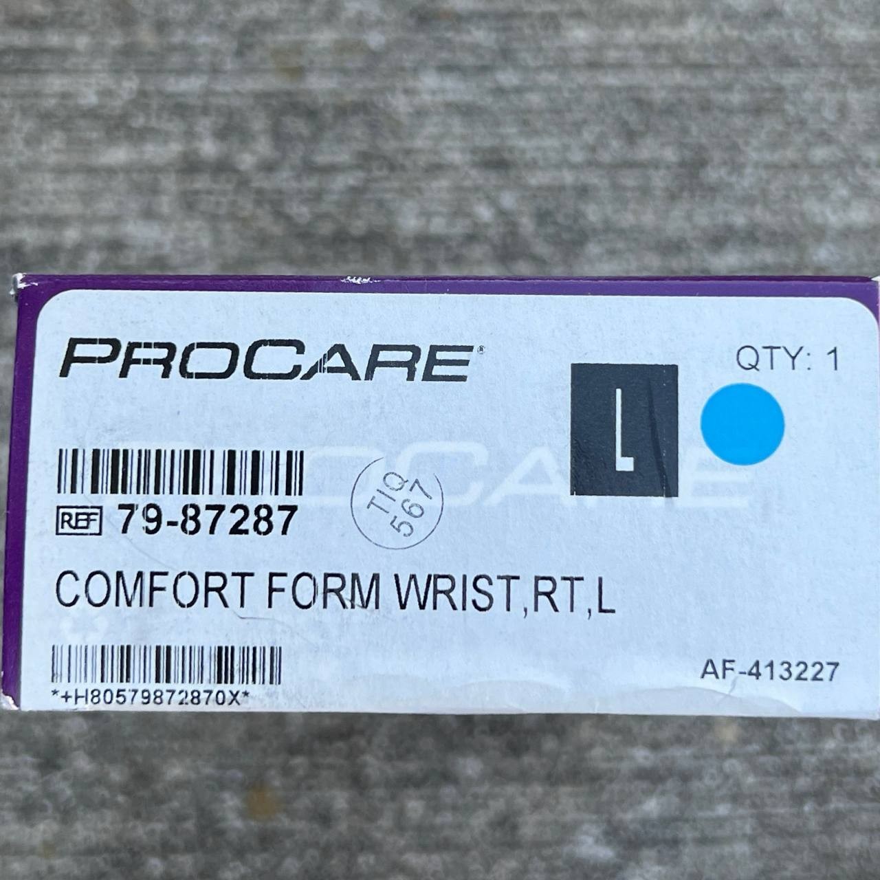 Procare 79-87287 Comfort Form Wrist, Right, Large