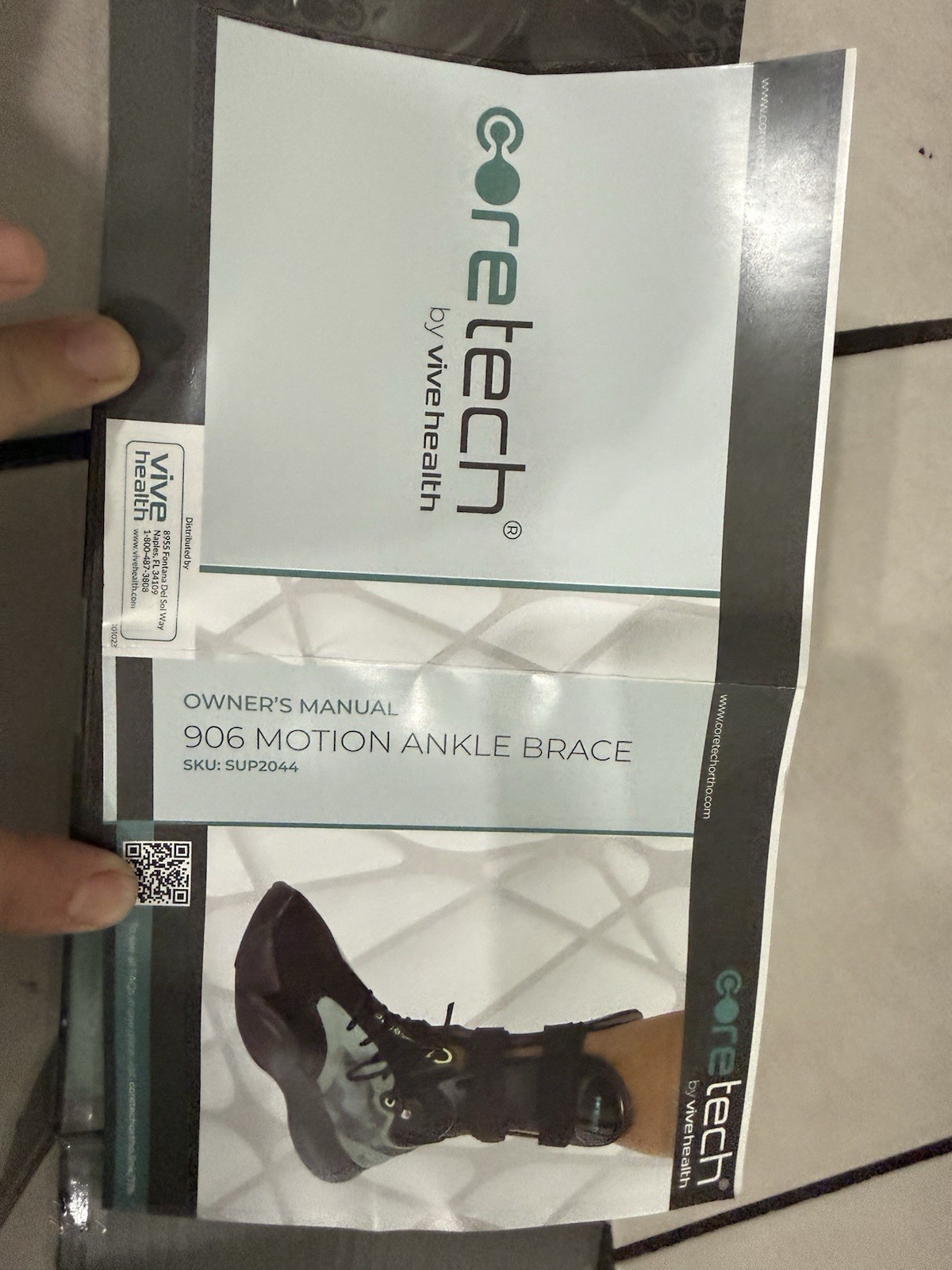 Coretech 906 Motion Ankle Brace by Vive Health.