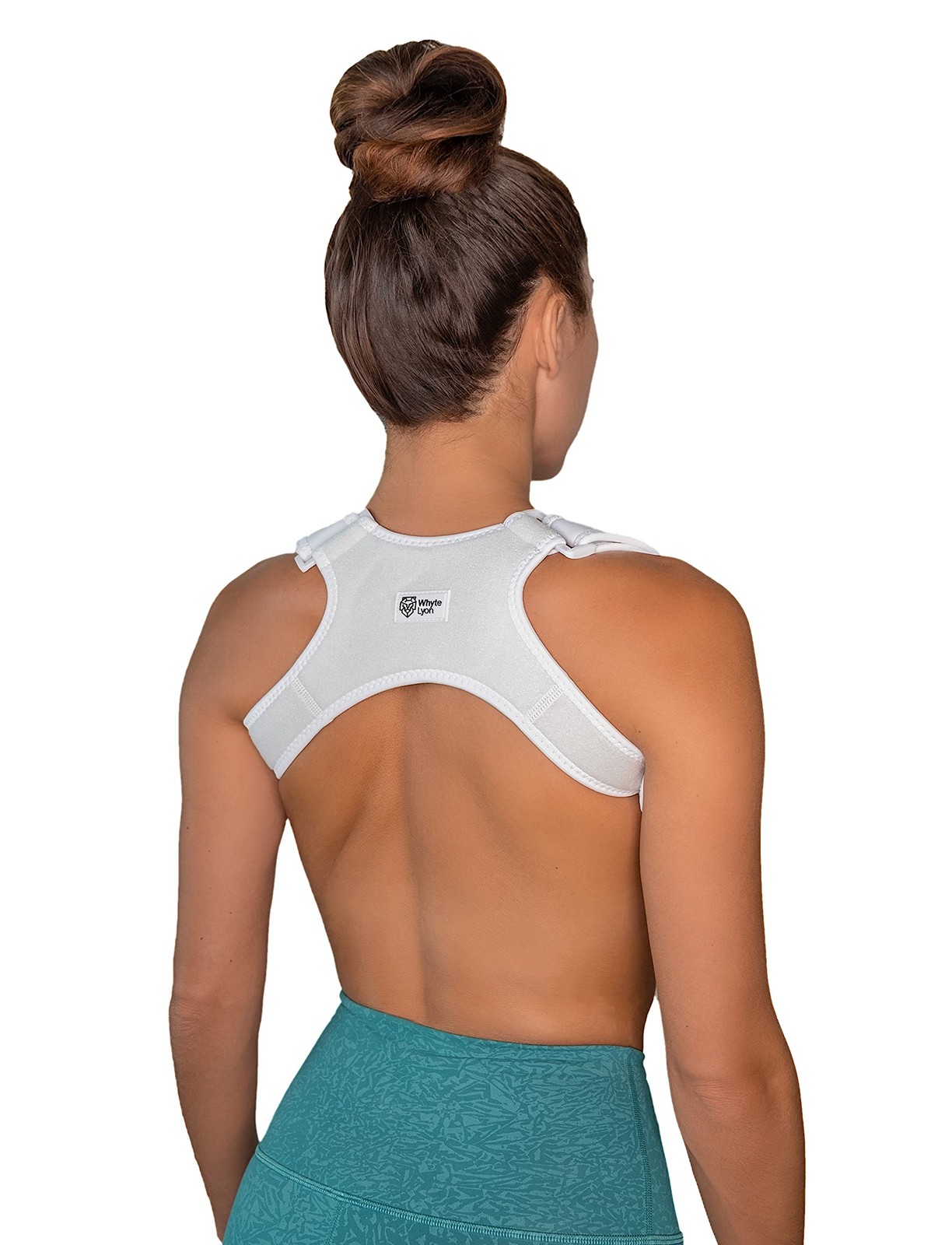 Upper Back Posture and Neck Hump Corrector – for Women One Size, White