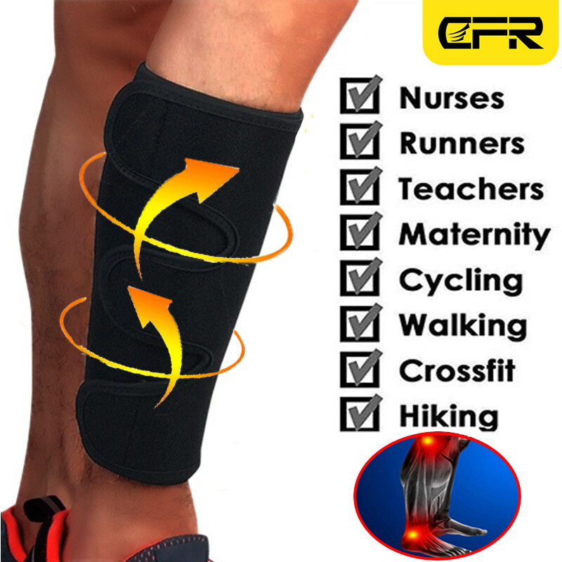 Calf Leg Support Shin Splint Guard Compression Sleeve Wrap Sport For Men Women