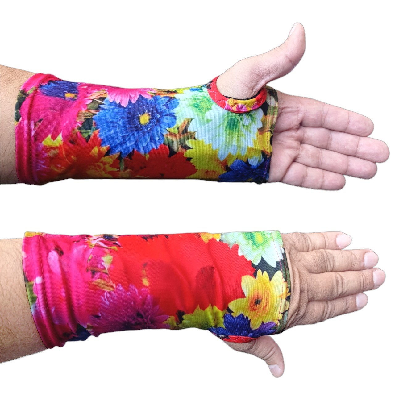 2 x Wrist Support Brace Compression Sleeve Covers Carpal Tunnel Pain Relief Wrap