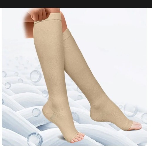 CALZE A COMPRESSIONE MEDICHE AL GINOCCHIO UNISEX UOMO DONNA CON O SENZA CERNIERA