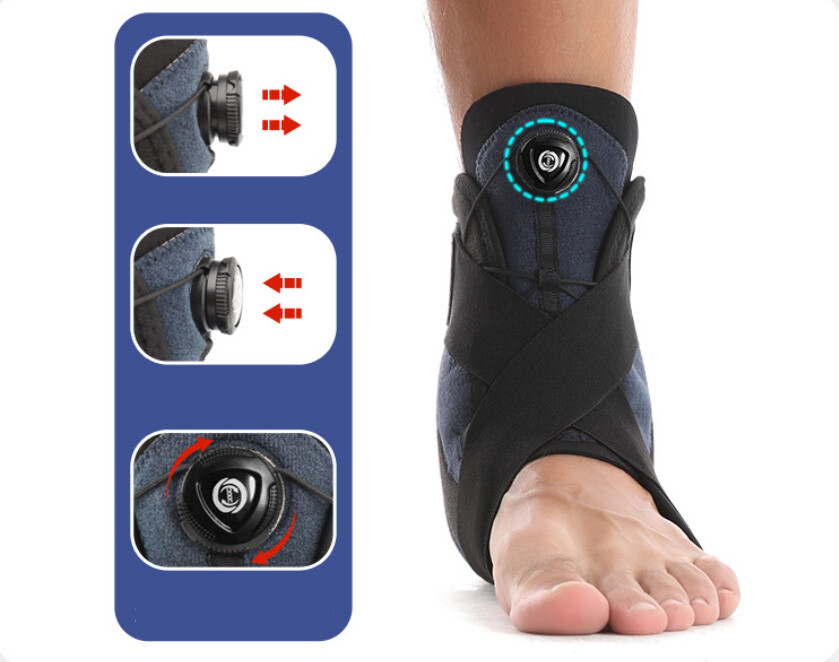 Ankle Support Brace for Men and Women Adjustable Knob Ankle Brace for Sports