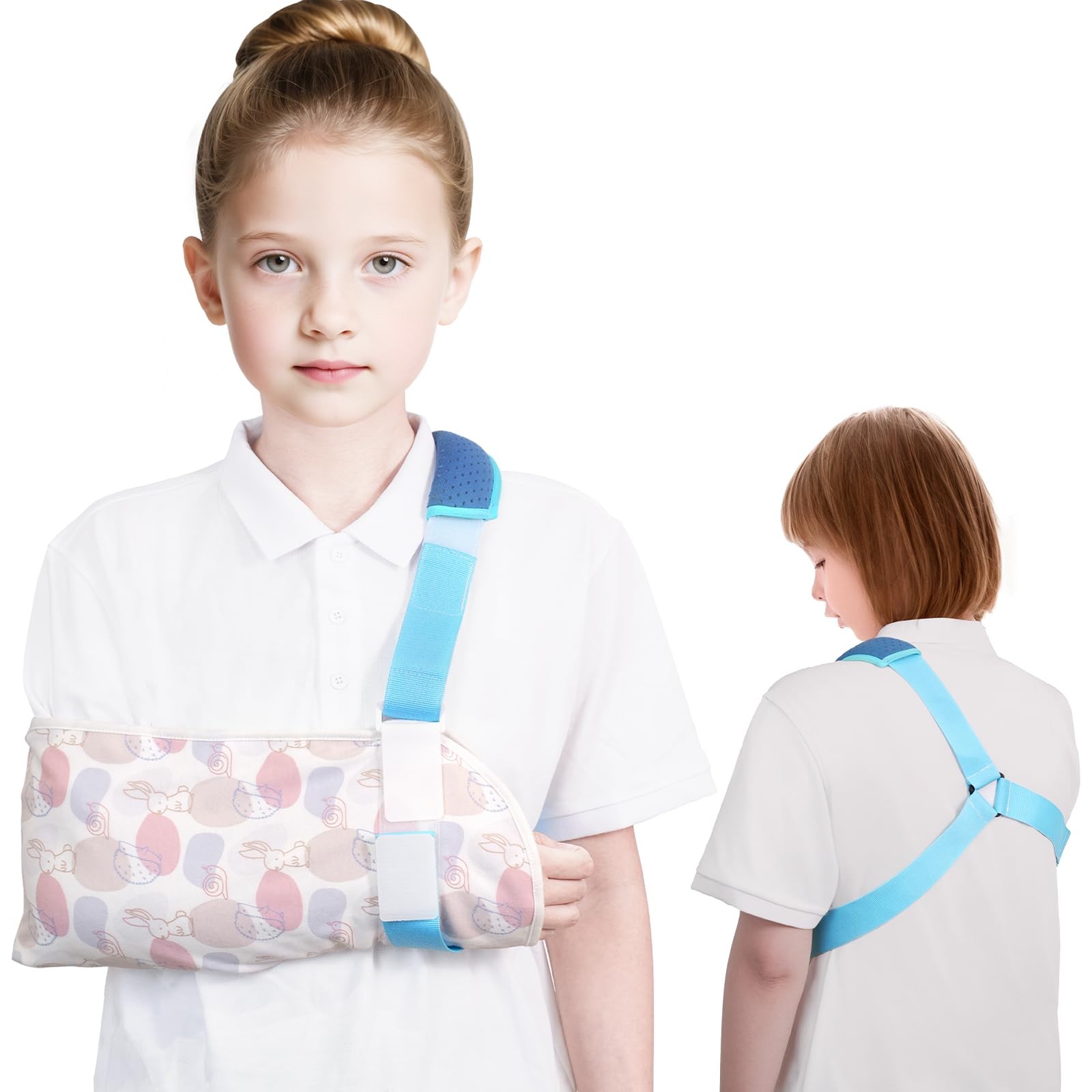 Kids Arm Sling Shoulder Immobilizer Children Wrist Elbow Injury Both Hands S