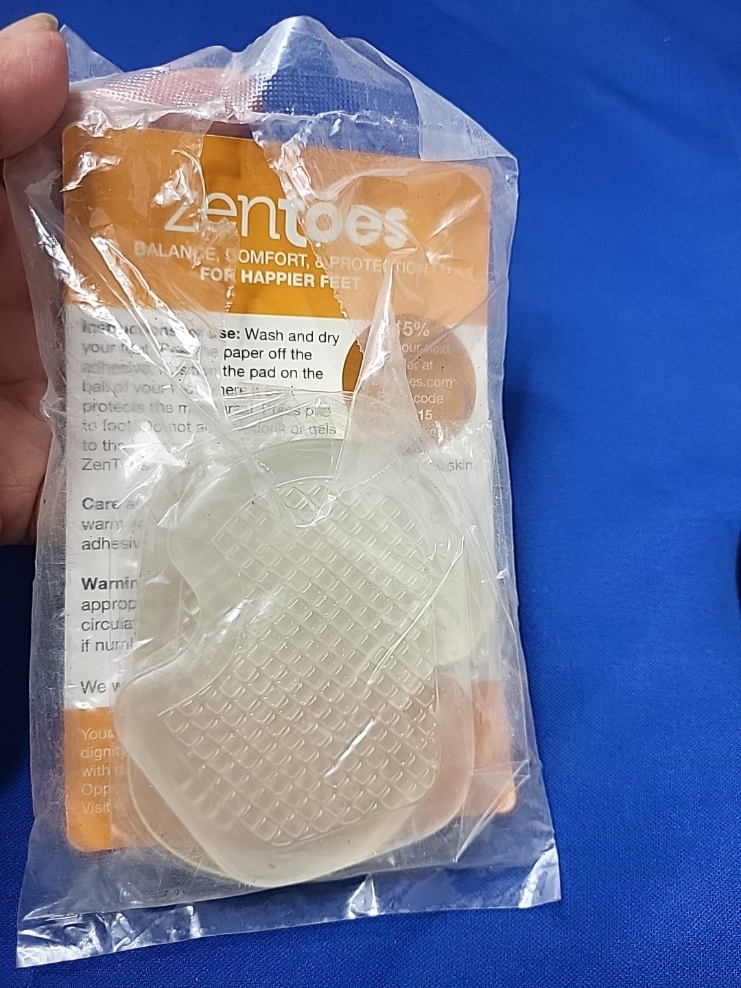 ZenToes Gel Pads For Ball Of Foot Pain Protectors One Pair DANCE PADS