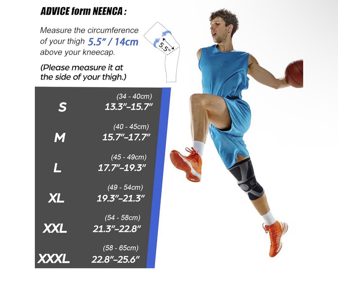 Medical Knee Compression Sleeve Brace, New Damaged Box