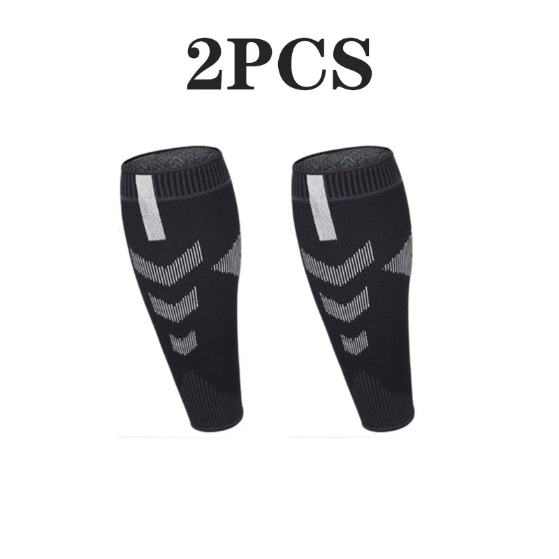2Piece Calf Compression Sleeve Nylon Knit Sport Function Running Sports Cycling