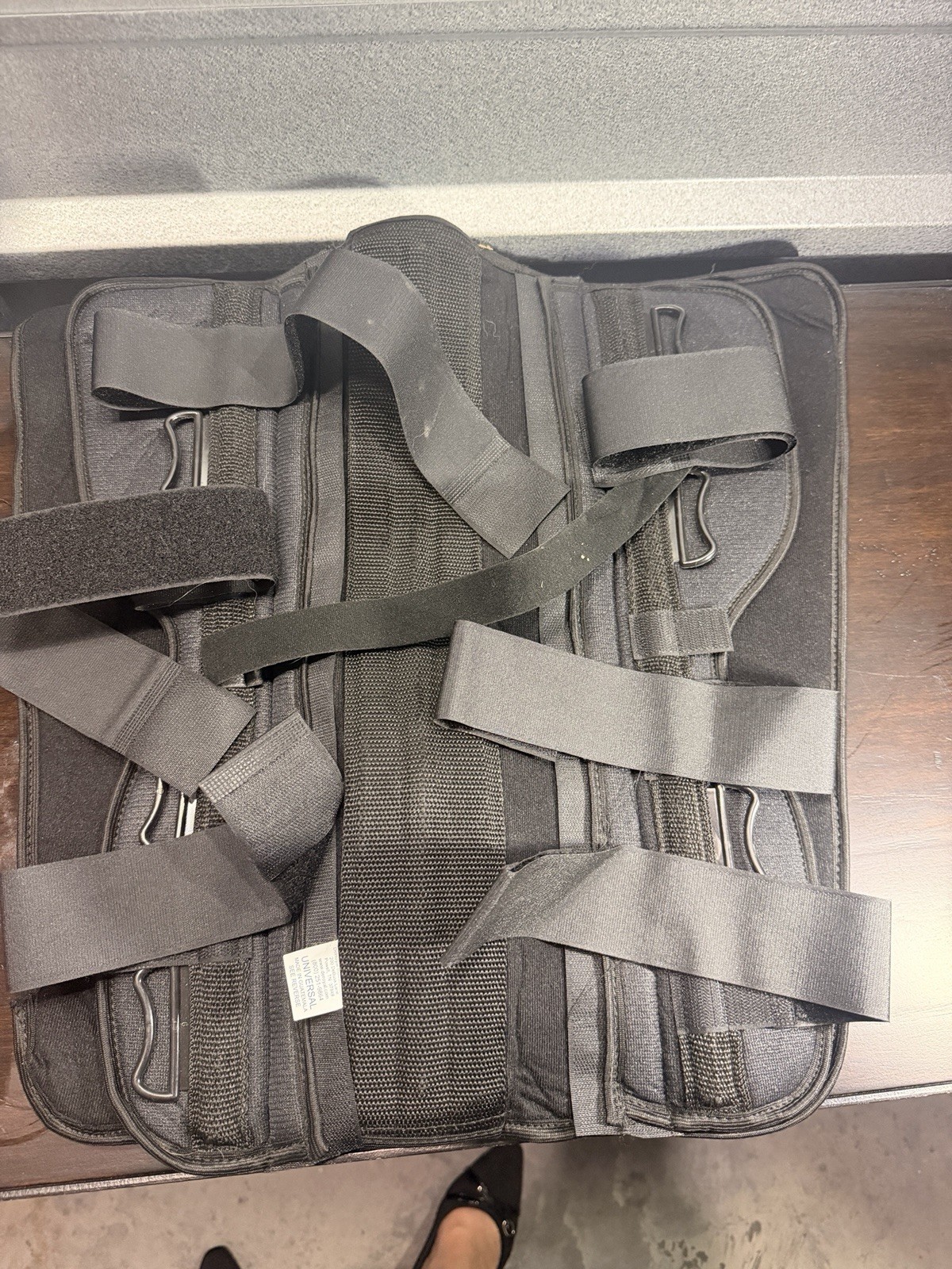 Deroyal Universal Leg Brace Black Gently Used Once Adjustable *