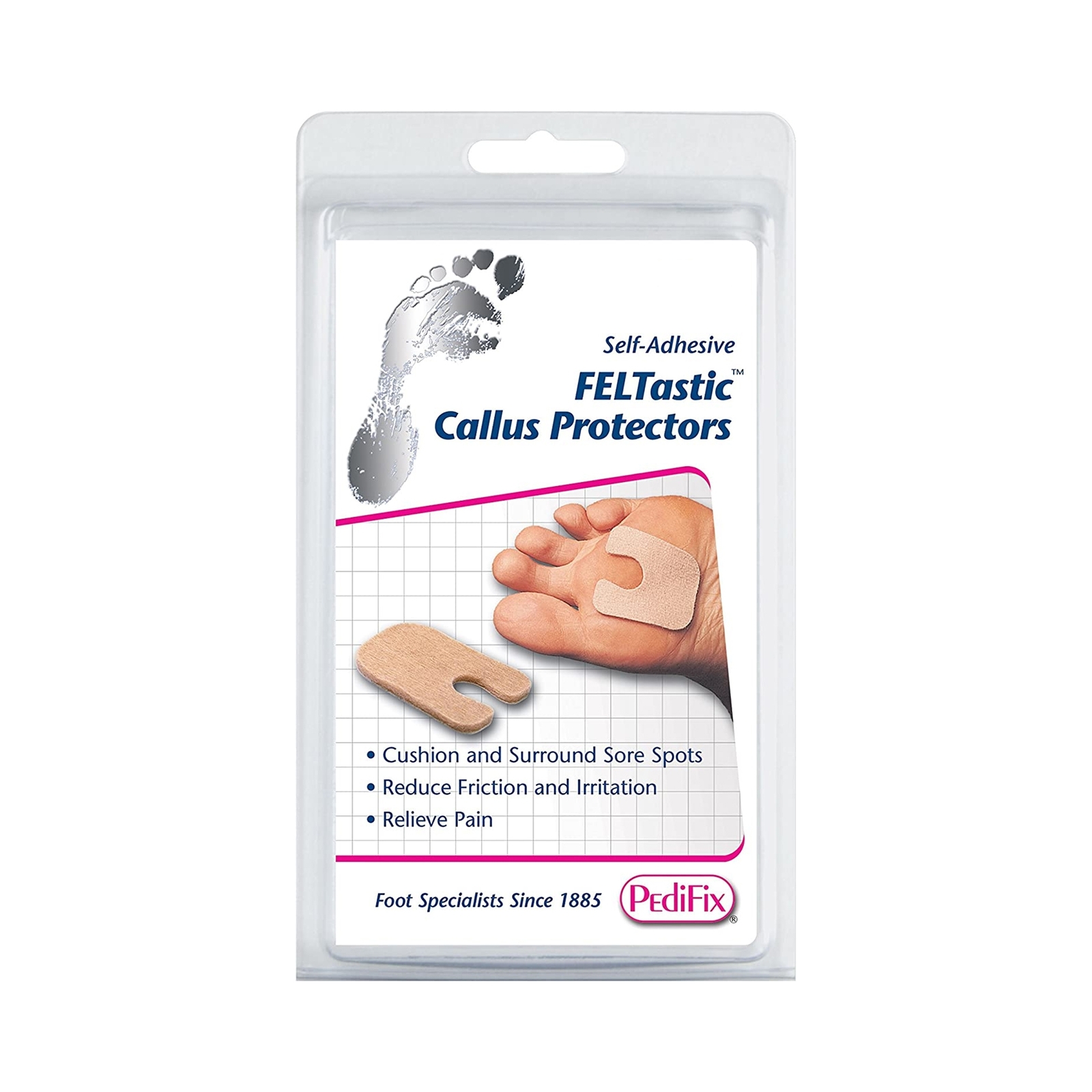PediFix FELTastic Beige Callus Pad One Size Adhesive for the Foot 8023-40 40 Ct