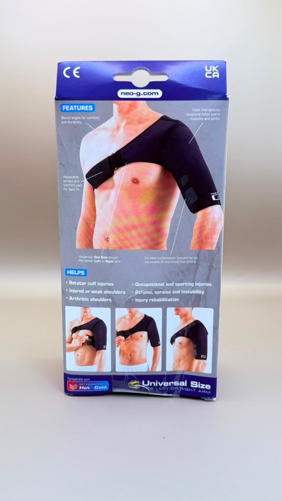 Neo G Shoulder Brace Support Universal Size Fits Left Or Right Arm