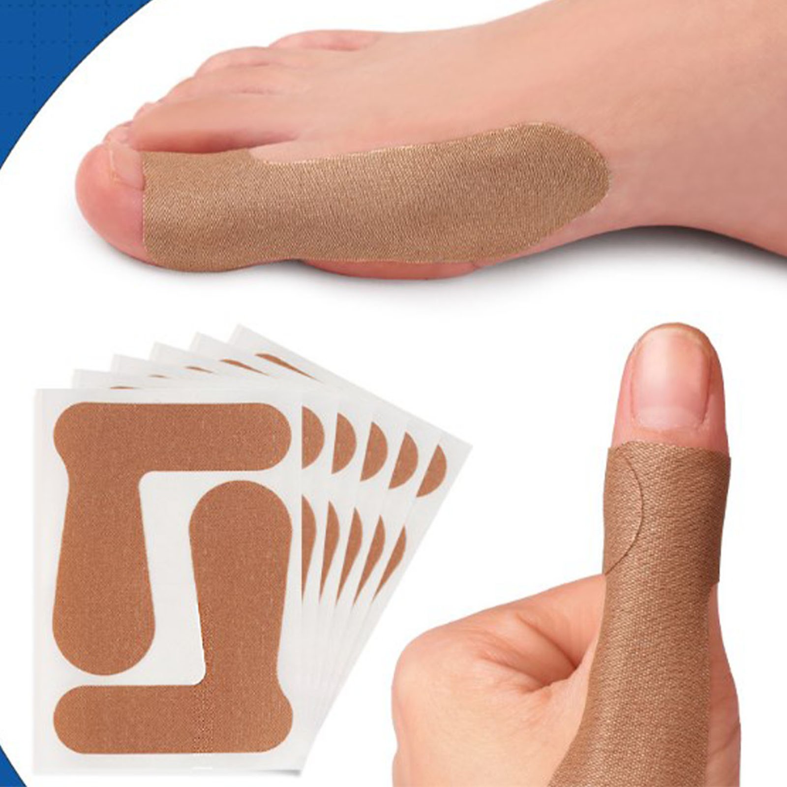 40pcs Self Adhesive Big Toe Brace For Bunion Pain Relief