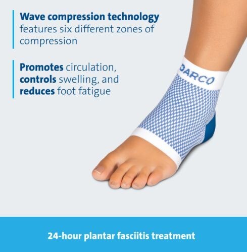 DCS Plantar Fasciitis Sleeve Large-Wm 11+/ Men 10-13 Orig Wave Compression