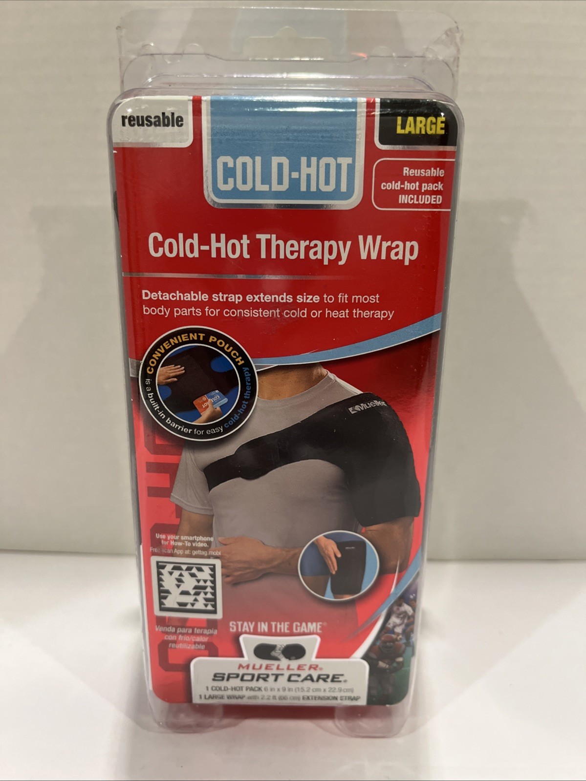 MLR Sport Care Cold/Hot Therapy Wrap Black, Large