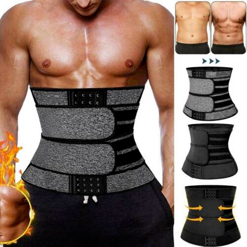 Unisex Waist Trainer Sauna Neoprene Sweat Belt Tummy Control YogaGym Body Shaper