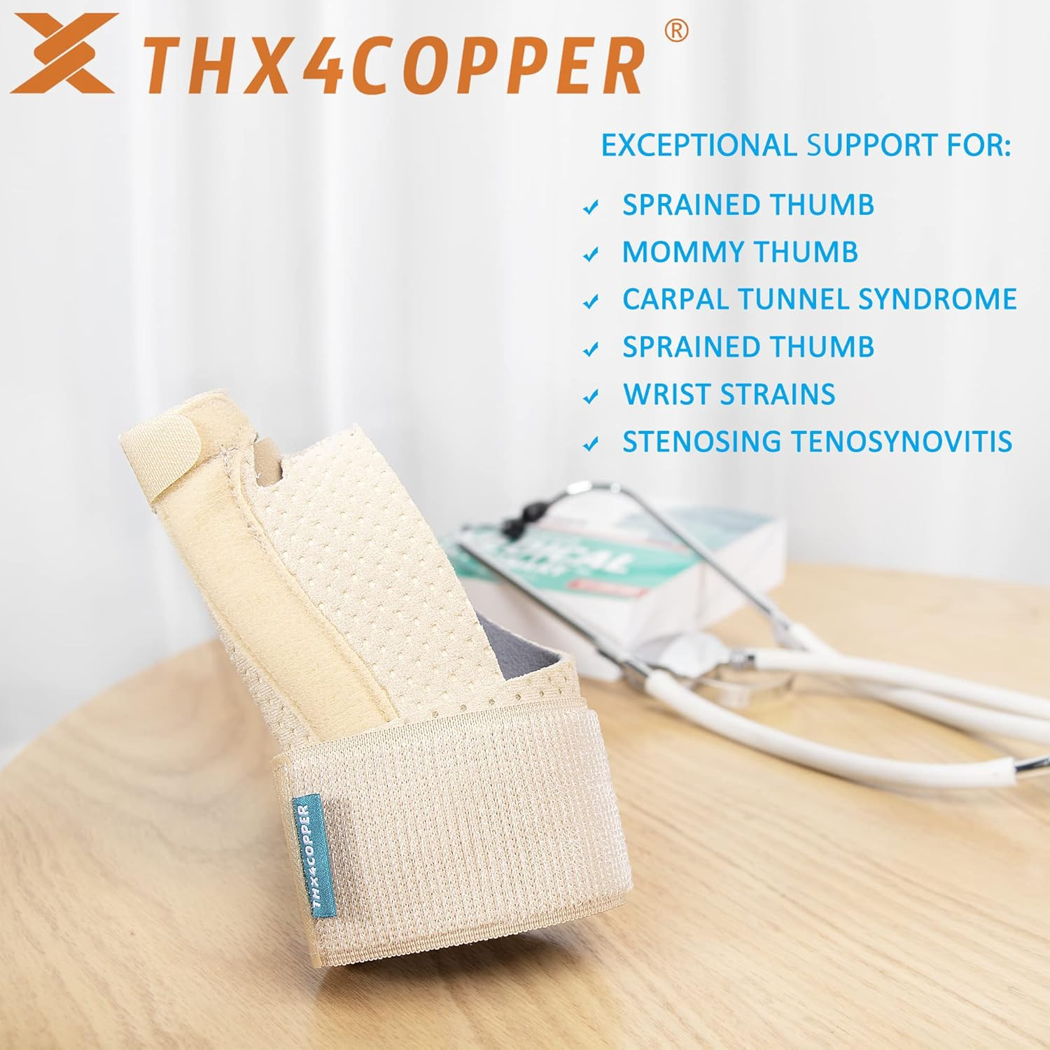 Thumb & Wrist Stabilizer Splint for Blackberry Thumb,Thumb Pain Relief for Arthr