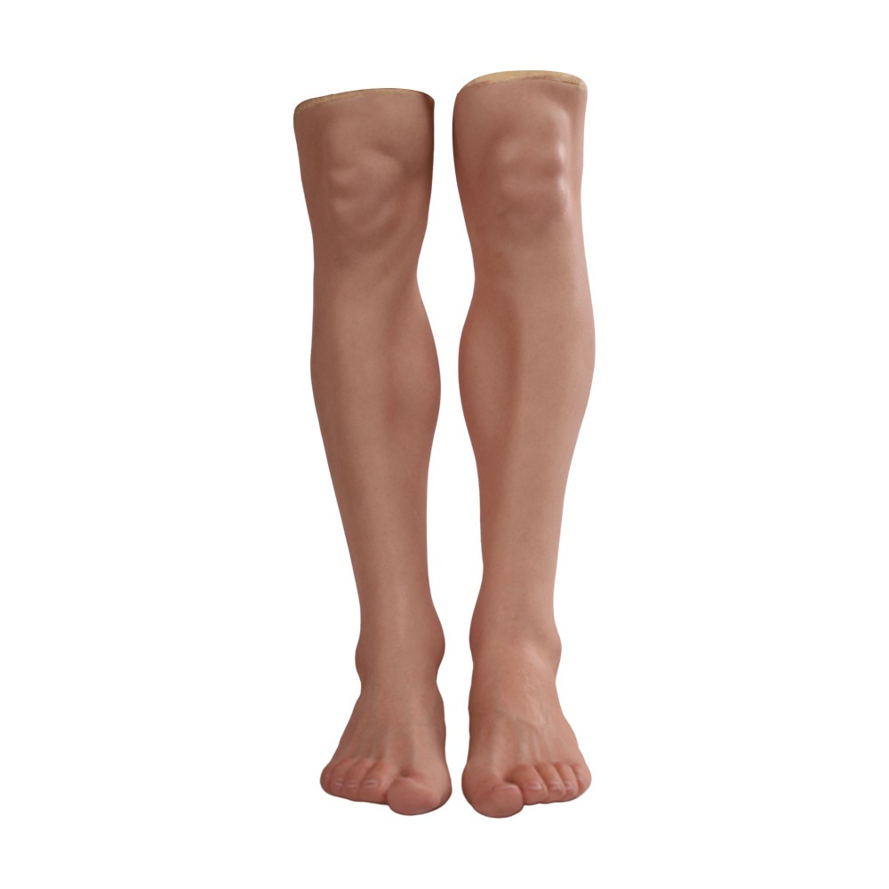 Silicone Prosthetic Leg Cover Foot Sleeve Realistic Lifelike Skin