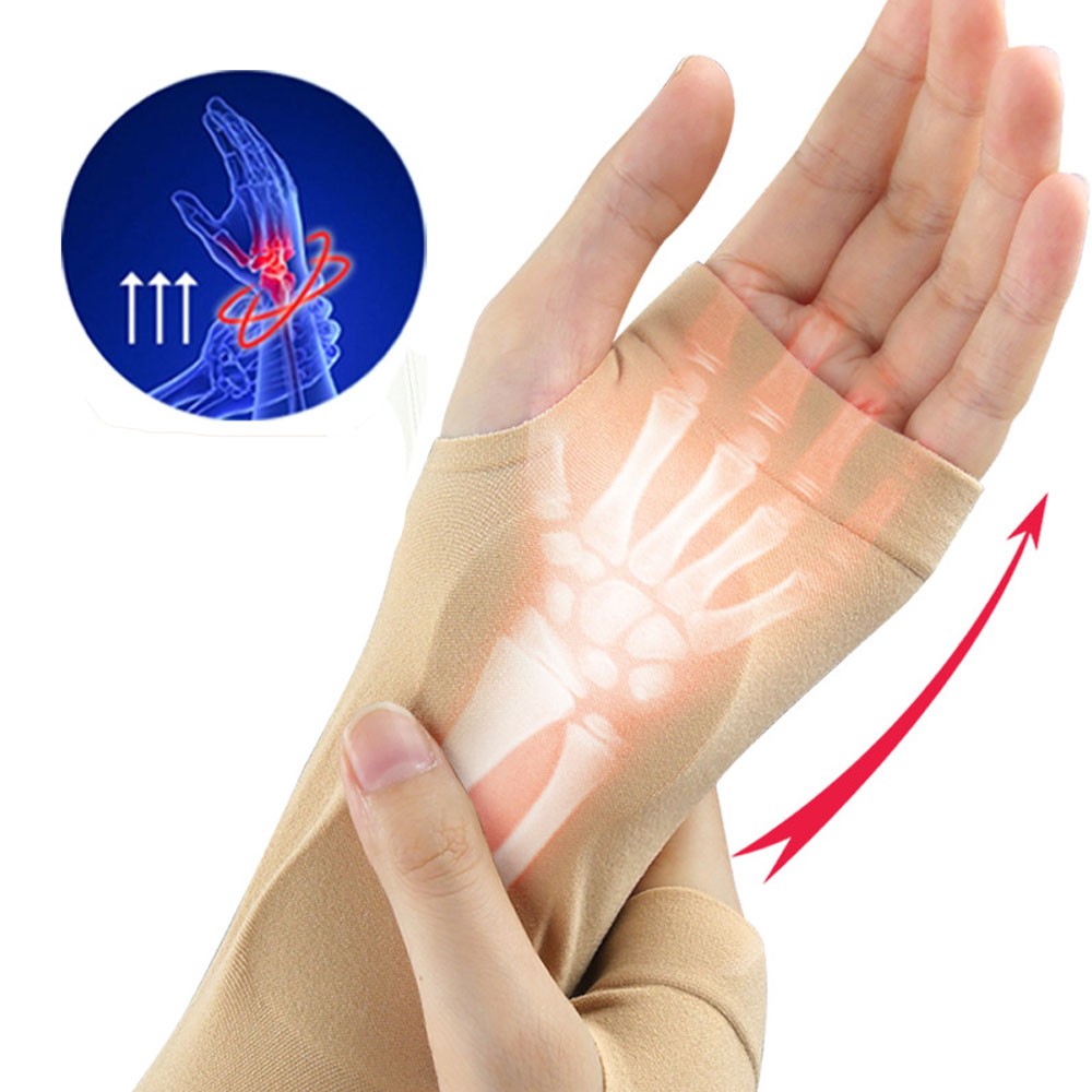 Arthritis Gloves Wrist Support Joint Pain Relief Elastic Corrector Wristband x1