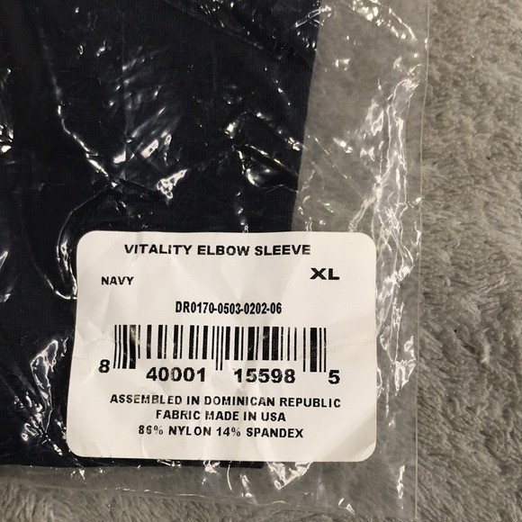 Tommie Copper Set of 4 Vitality Elbow Sleeves Navy Blue Unisex XL New