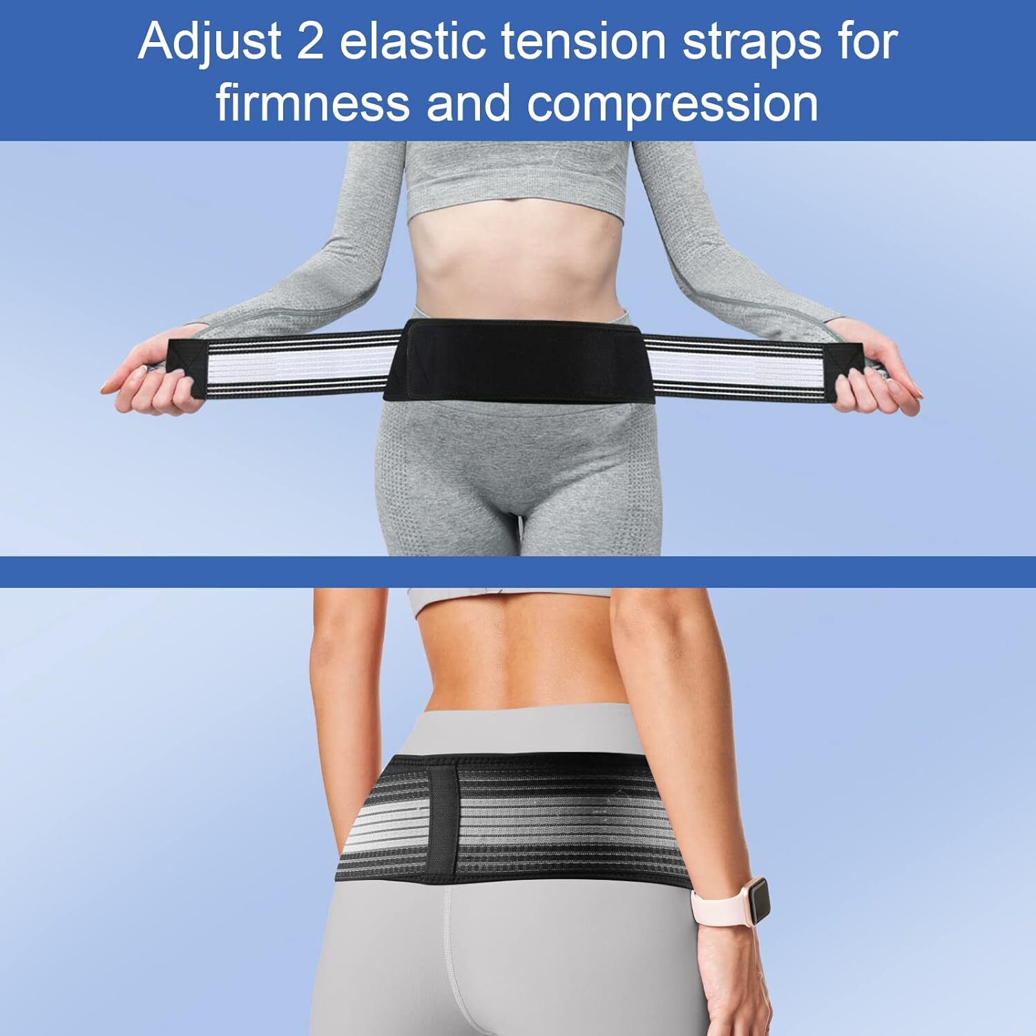 Lower Back Pain Sciatica PainRelief, HipBelt Back Support Waist Brace Women Men