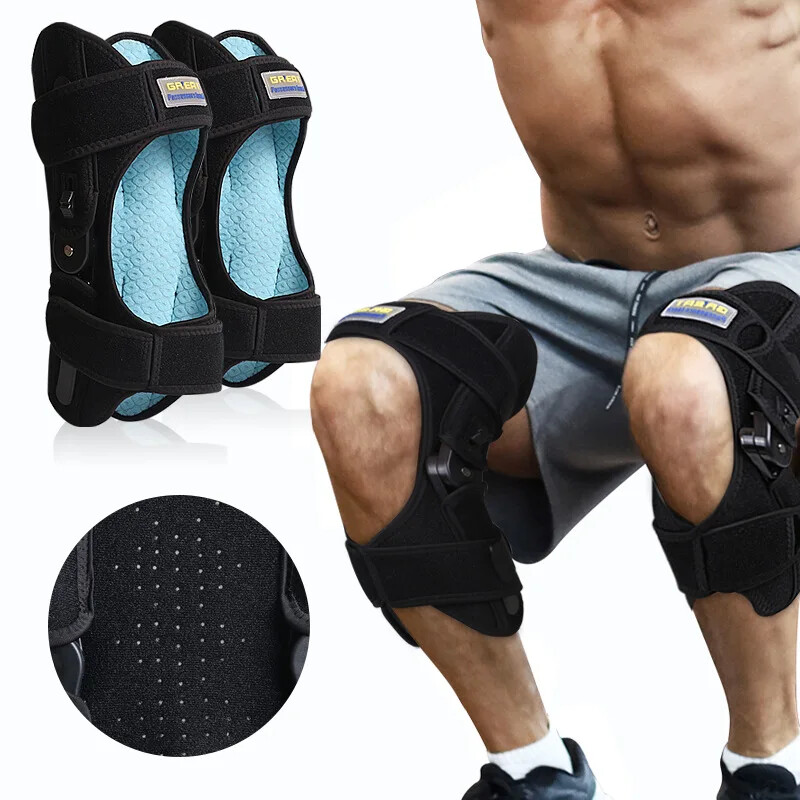 Knee Booster Shift Knee Brace Adjustable Hinged Knee Orthosis Brace Support