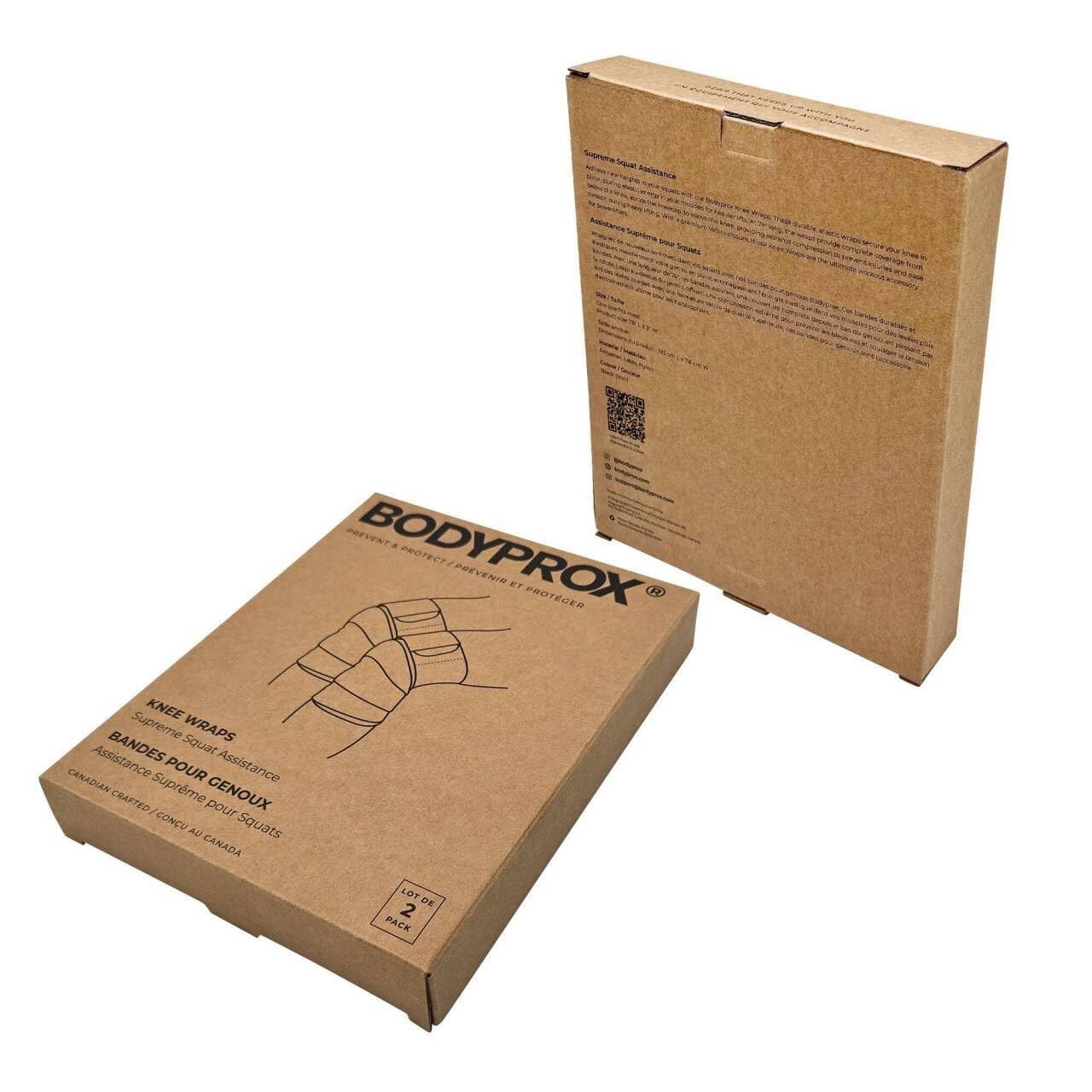 Durable Knee Wraps 2 Pack for Heavy Lifting – Compression & Injury Prevention