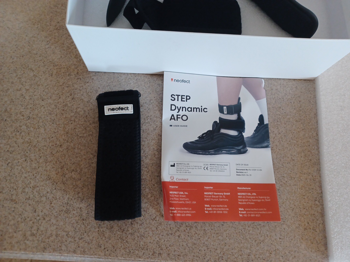 Neofect STEP Dynamic AFO Foot Drop Brace For Walking, Small Left