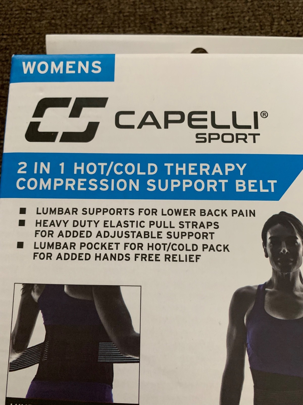 Lower Back Lumbar Support Belt Brace Rapid Relief With Hot and Cold Therapy