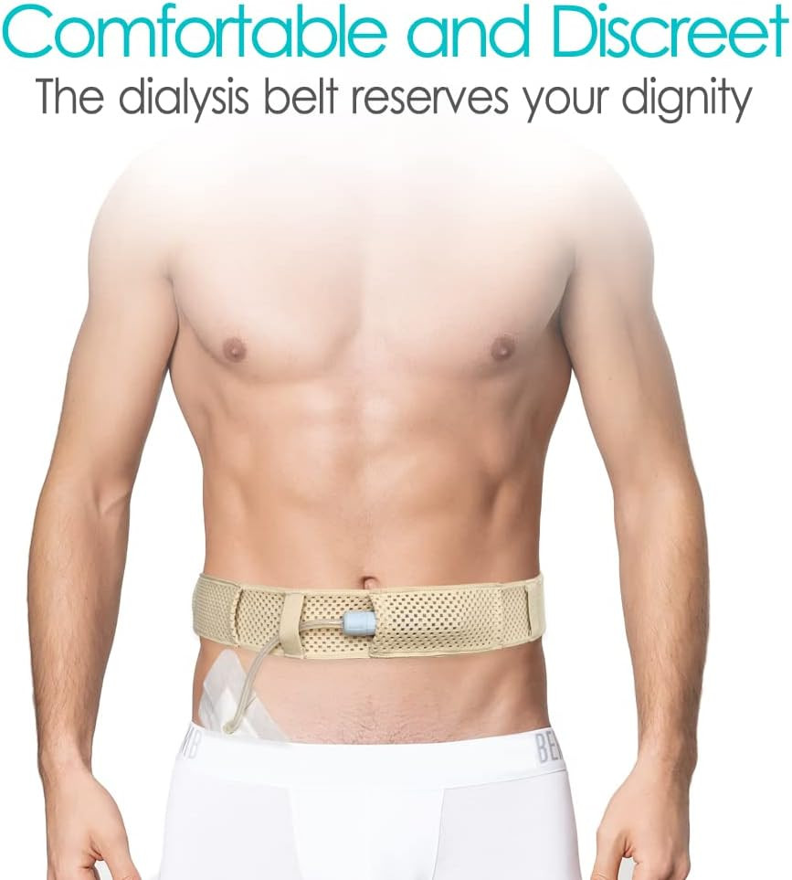 Mesh Breathable PD Belt Peritoneal Dialysis Catheter Accessories Supplies Sof…