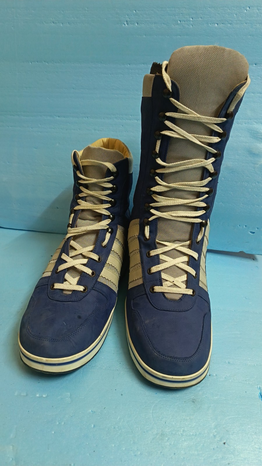 Herzer German Custom Orthopedic Boot Genuine Leather Amputee Prosthetic Blue R