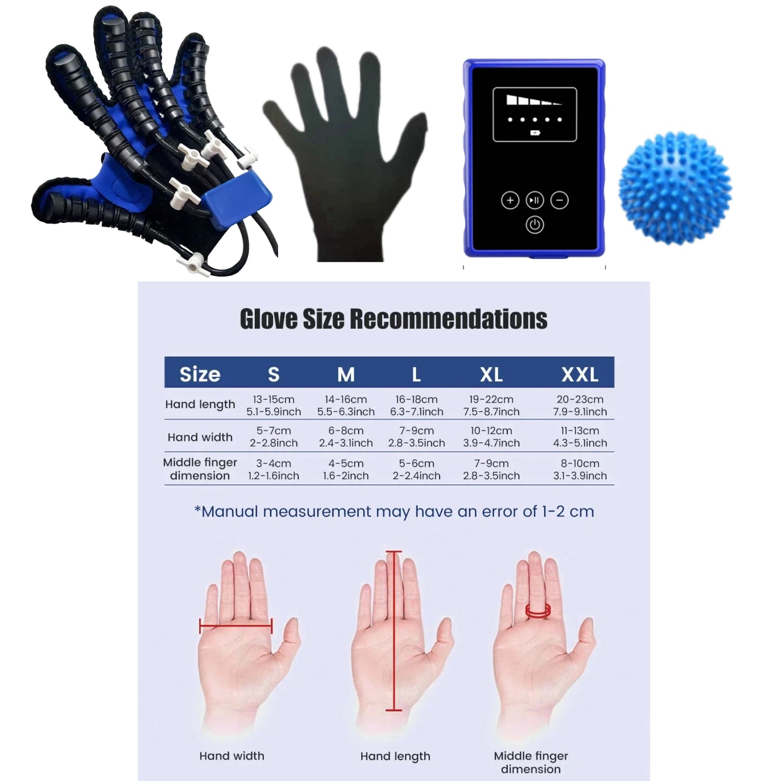 Hand Finger Rehabilitation Exerciser Robot Gloves For Recovery Stroke Hemiplegia