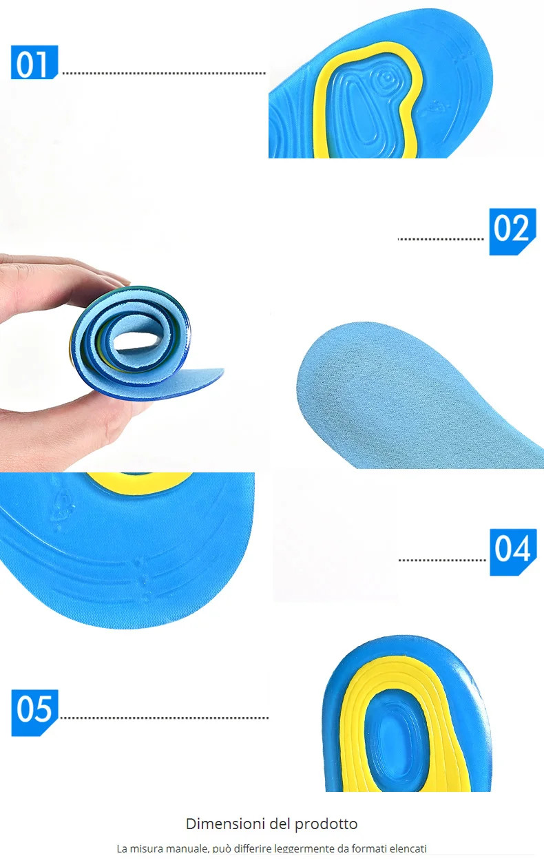 Gel Insole Silicone Orthopedic Foot Care For feet Shoes Sole Sport Insoles Shock