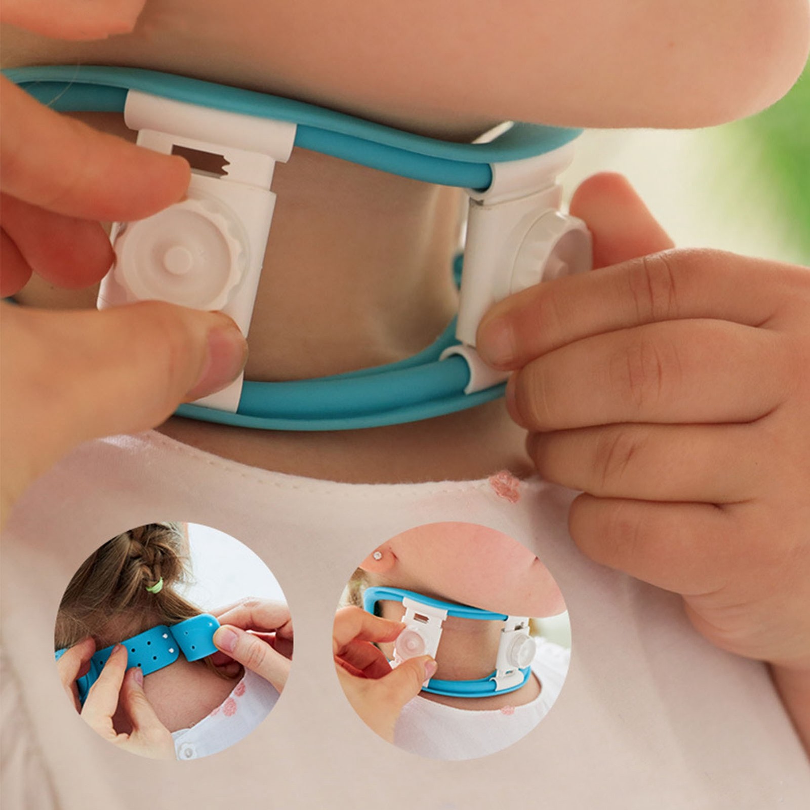 Child Neck Support Brace Universal Size Adjustable Orthosis for Recovery Correct
