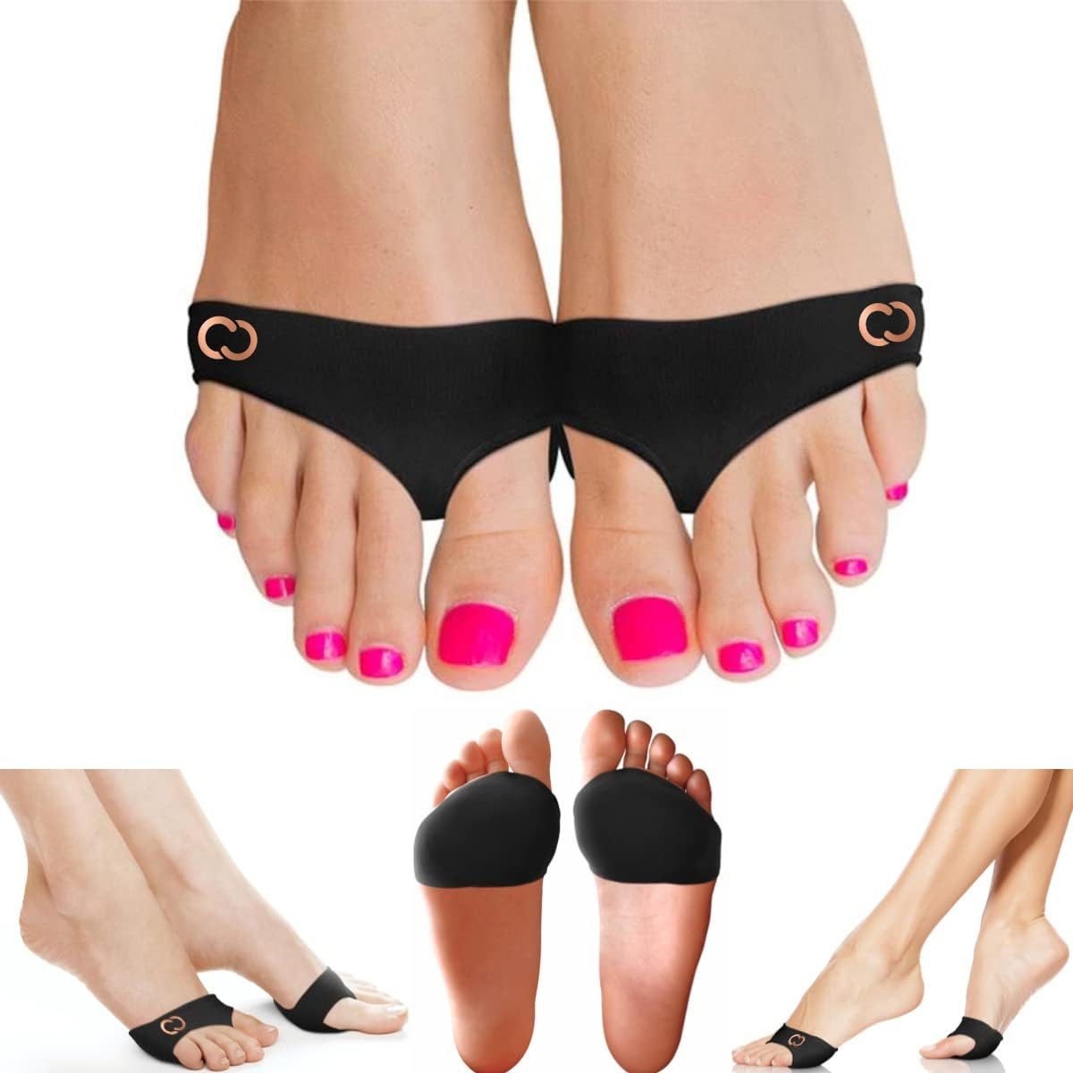 Metatarsal Pads for Women & Men – Orthopedic Ball of Foot Braces – Gel Cushions
